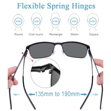 CARFIA Polarized Men's Sunglasses with UV400 Protection