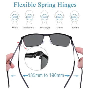 CARFIA Polarized Men's Sunglasses with UV400 Protection