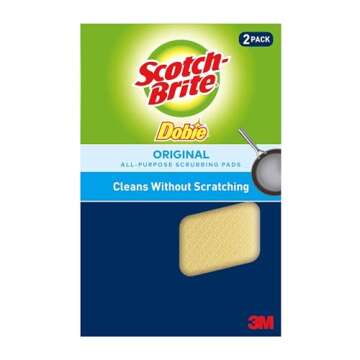 Scotch-Brite Dobie Pads, Dobie Sponge for All Purpose Cleaning of Kitchen, Bathroom, and Household, ...