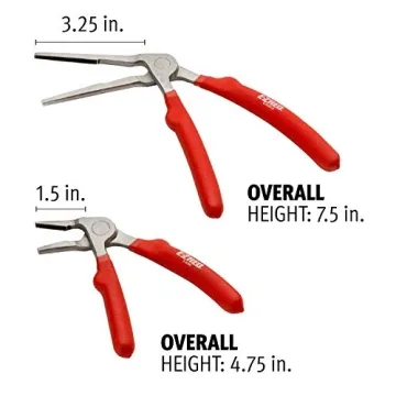 EZRED Kiwi Bent Head Needle-Nose Pliers Set - Versatile Tools