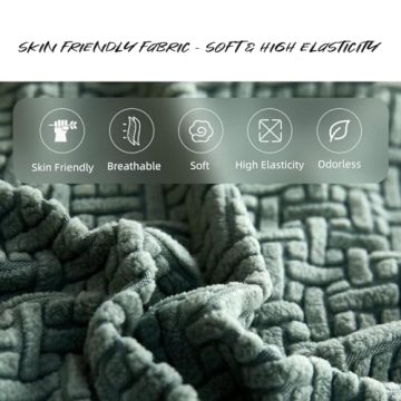 Jonuiony Universal Sofa Slipcover, 2024 New Wear-Resistant Sofa Chaise Cover, L Shape Sectional Couch Covers, Separate Cushion, High Stretch, Anti-Slip Furniture Protector (Light Grey,Large 1 Seat)