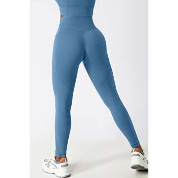 QINSEN High Stretch Yoga Pants with Pockets for Women