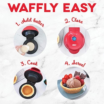 Dash Mini Waffle Bowl Maker for Creative Meals and Desserts