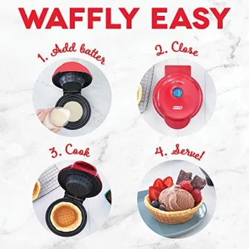 Dash Mini Waffle Bowl Maker for Creative Meals and Desserts