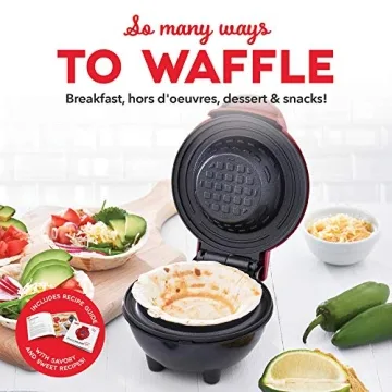 Dash Mini Waffle Bowl Maker for Creative Meals and Desserts