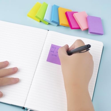 Bright Sticky Notes 1.5x2 Inches - 24 Pack, for All Organizing Needs