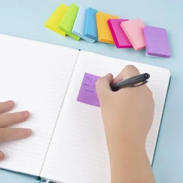 Bright Sticky Notes 1.5x2 Inches - 24 Pack, for All Organizing Needs