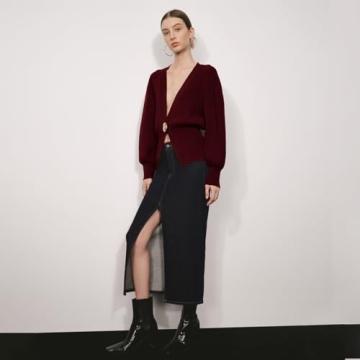 Stylish URBAN REVIVO Women's Knitted Cardigan for Fall