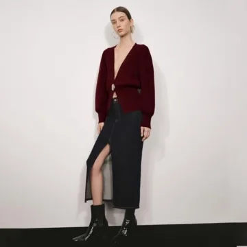 Stylish URBAN REVIVO Women's Knitted Cardigan for Fall