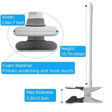 SZAOYU Baby Monitor Mount Compatible with Nanit Pro Smart Baby Monitor & Flex Stand,15.7 inches Flexible Long Gooseneck Arm Also for Cameras with 1/4 Screw Mount Baby Camera Holder Stand