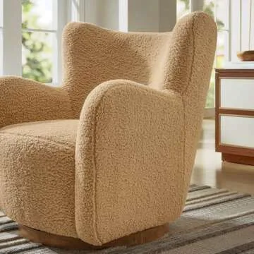 Modway Montrose Swivel Accent Chair – Cozy Sherpa Design