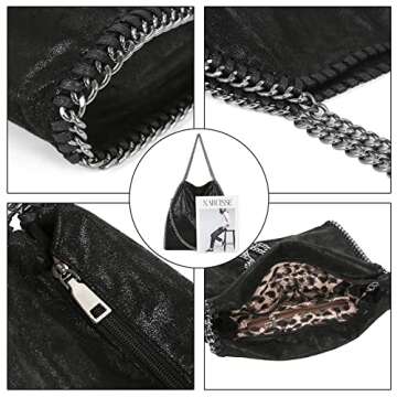 JOTHIN Large Crossbody Bags Women Tote Bag with Chain