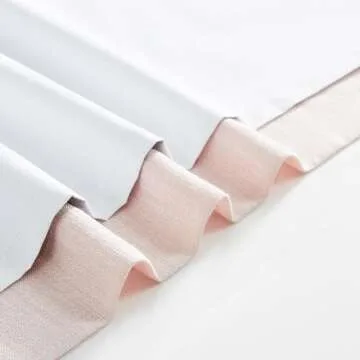 WEST LAKE 120 Inches Extra Long Pink Bailey Pinch Pleated Full Blackout Curtain Panels with Liners,Modern Linen Textured Drapes with Back Tabs,10 FT Bedroom Living Room Window Treatment,40" Wx120 Lx2