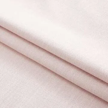 WEST LAKE 120 Inches Extra Long Pink Bailey Pinch Pleated Full Blackout Curtain Panels with Liners,Modern Linen Textured Drapes with Back Tabs,10 FT Bedroom Living Room Window Treatment,40" Wx120 Lx2