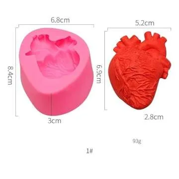Organ Shape Silicone Mold Set for Candles and Crafts