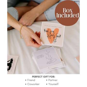 Lamare Positive Affirmation Cards for Women - Meditation Cards and Daily Affirmations for Women I 40 Motivational Cards, Inspirational Cards, Mindfulness Card for Spiritual and Mental Health gifts