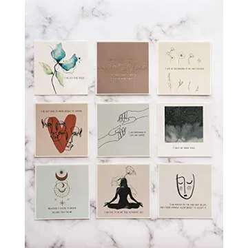 Lamare Positive Affirmation Cards for Women - Meditation Cards and Daily Affirmations for Women I 40 Motivational Cards, Inspirational Cards, Mindfulness Card for Spiritual and Mental Health gifts