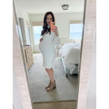 Lueluoye Stylish Maternity Dress - Perfect for Baby Showers & Photoshoots