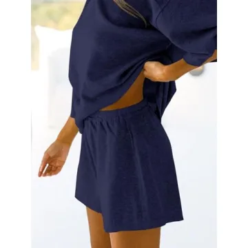 Tankaneo Women's 3/4 Sleeve Pajama Sets for Comfort