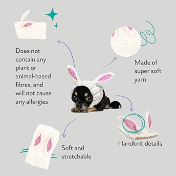 Zoo Snoods Bunny Dog Costume Warm Snood for Pets