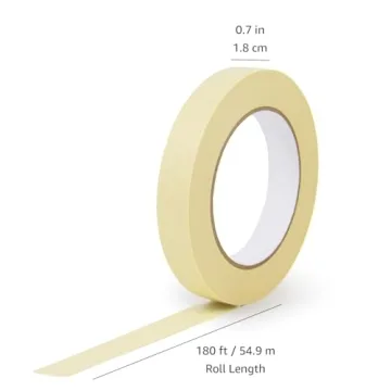 Amazon Basics Masking Tape 3 Rolls 0.7 Inch Versatile