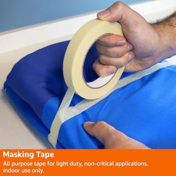 Amazon Basics Masking Tape 3 Rolls 0.7 Inch Versatile
