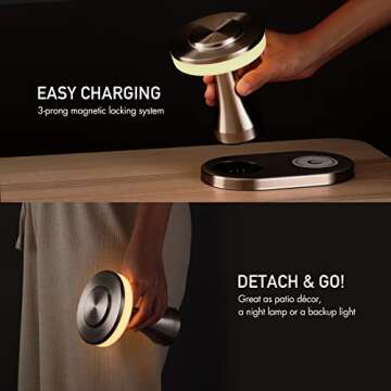 O’Bright Portable LED Table Lamp with Wireless Charging