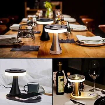 O’Bright Portable LED Table Lamp with Wireless Charging