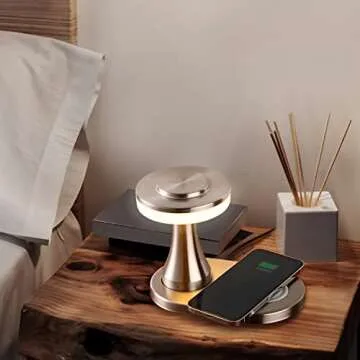 O’Bright Portable LED Table Lamp with Wireless Charging