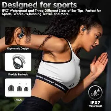Wireless Earbuds 80Hrs Playtime IPX7 Waterproof Sport