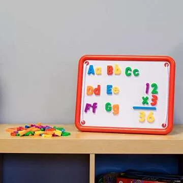 Educational Insights Magnetic AlphaBoard Kit, includes 72 Magnetic Letters and 27 Math Symbols and Numbers, Magnetic Alphabet & Magnetic Numbers, Ages 4+