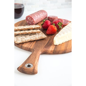 Gourmet Acacia Wood Serving Tray - Stunning Design