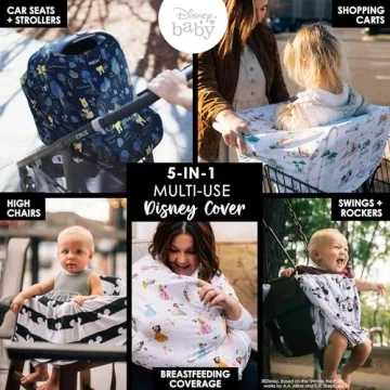 Milk Snob Disney 5-in-1 Cover for Nursing and Car Seats