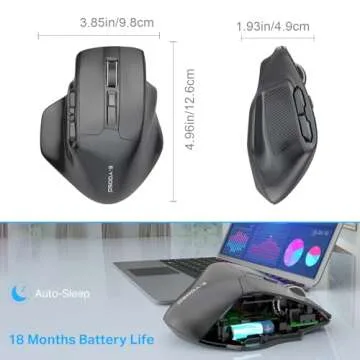 E-YOOSO Large Wireless Mouse for Big Hands