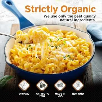 Healthier Comforts Organic Cheddar Cheese Powder | Gluten Free, Keto-Friendly, Non-GMO, Antibiotic & Hormone Free | Perfect for Popcorn Seasoning, Mac and Cheese, Pasta & Sauces (7 oz)