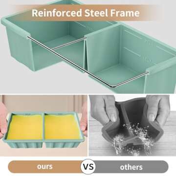 Silicone Freezer Tray for Soup Ice Cubes | Meal Prep Must-Have