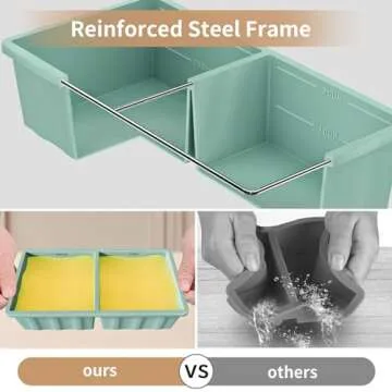 Silicone Freezer Tray for Soup Ice Cubes | Meal Prep Must-Have