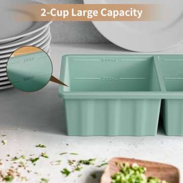 Silicone Freezer Tray for Soup Ice Cubes | Meal Prep Must-Have