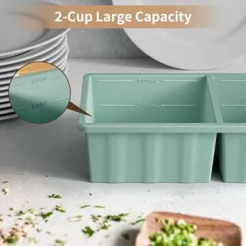 Silicone Freezer Tray for Soup Ice Cubes | Meal Prep Must-Have