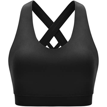 RUNNING GIRL Criss-Cross Sports Bra for Women