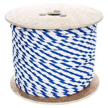 West Coast Paracord Twisted Polypropylene Pool Rope - 3 Strand Polypro Cord - Lightweight Utility Ro...