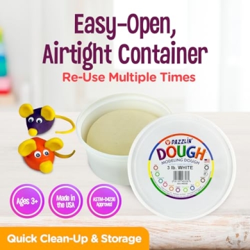 Hygloss Dazzlin’ Modeling Dough – Non-Toxic 3lbs for Kids