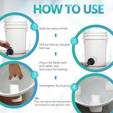 Hugshine Chicken Feeder - Weatherproof & Waste-Reducing Kit