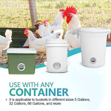 Hugshine Chicken Feeder - Weatherproof & Waste-Reducing Kit