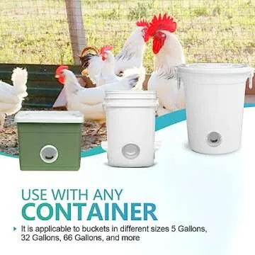 Hugshine Chicken Feeder - Weatherproof & Waste-Reducing Kit