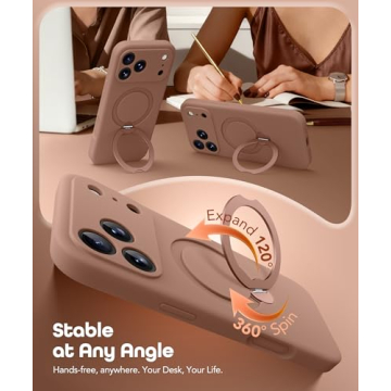 GolbinBox iPhone 17 Pro Max Case with 360° Stand