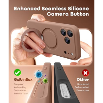 GolbinBox iPhone 17 Pro Max Case with 360° Stand