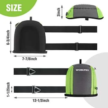 WORKPRO Garden Knee Pads For Unisex-Adult, Flooring Kneepads with Foam Padding, Comfortable Kneeling...