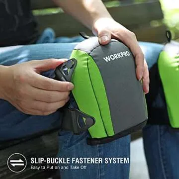 WORKPRO Garden Knee Pads For Unisex-Adult, Flooring Kneepads with Foam Padding, Comfortable Kneeling Cushion for Gardening, House Cleaning, Construction Work, 7.87"*6.75"*3"
