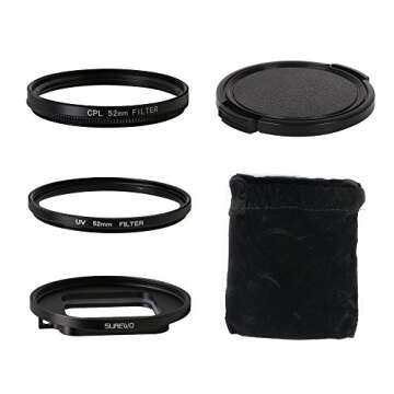 SUREWO 52mm CPL Lens Filter for GoPro Hero 6 7 5 Black